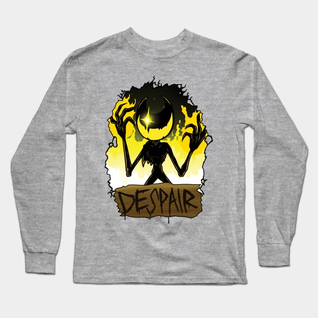 FNF INDIE CROSS - BATIM Nightmare Bendy Despair art Long Sleeve T-Shirt by Renovich